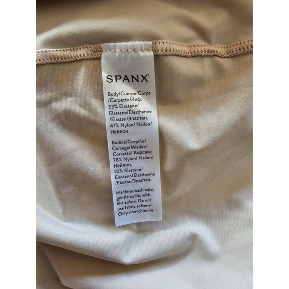 Spanx Shapewear Womens Beige Tank Scoop Neck by Sara Blakely Cami Size 1X - Picture 5 of 8